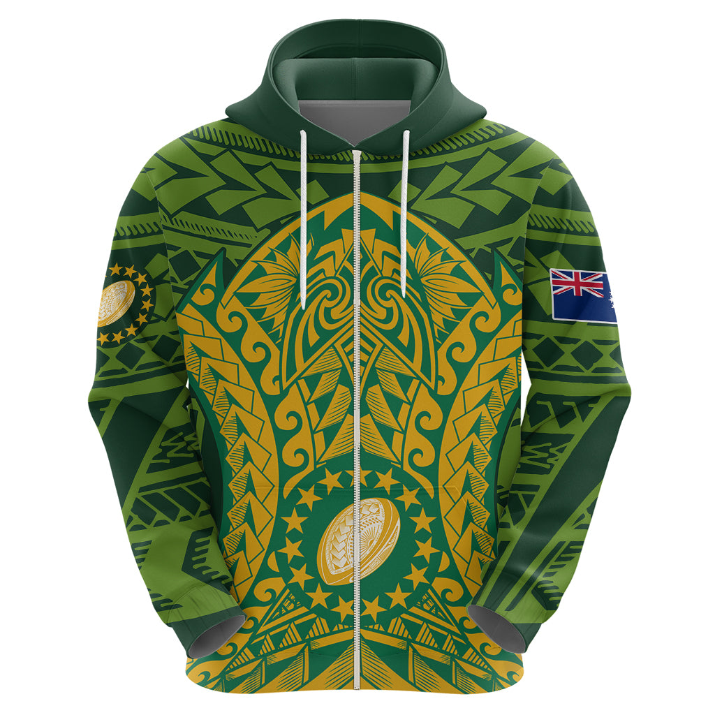 Cook Islands Rugby Hoodie Kukis Athletic Style LT9 - Vibe Hoodie Shop
