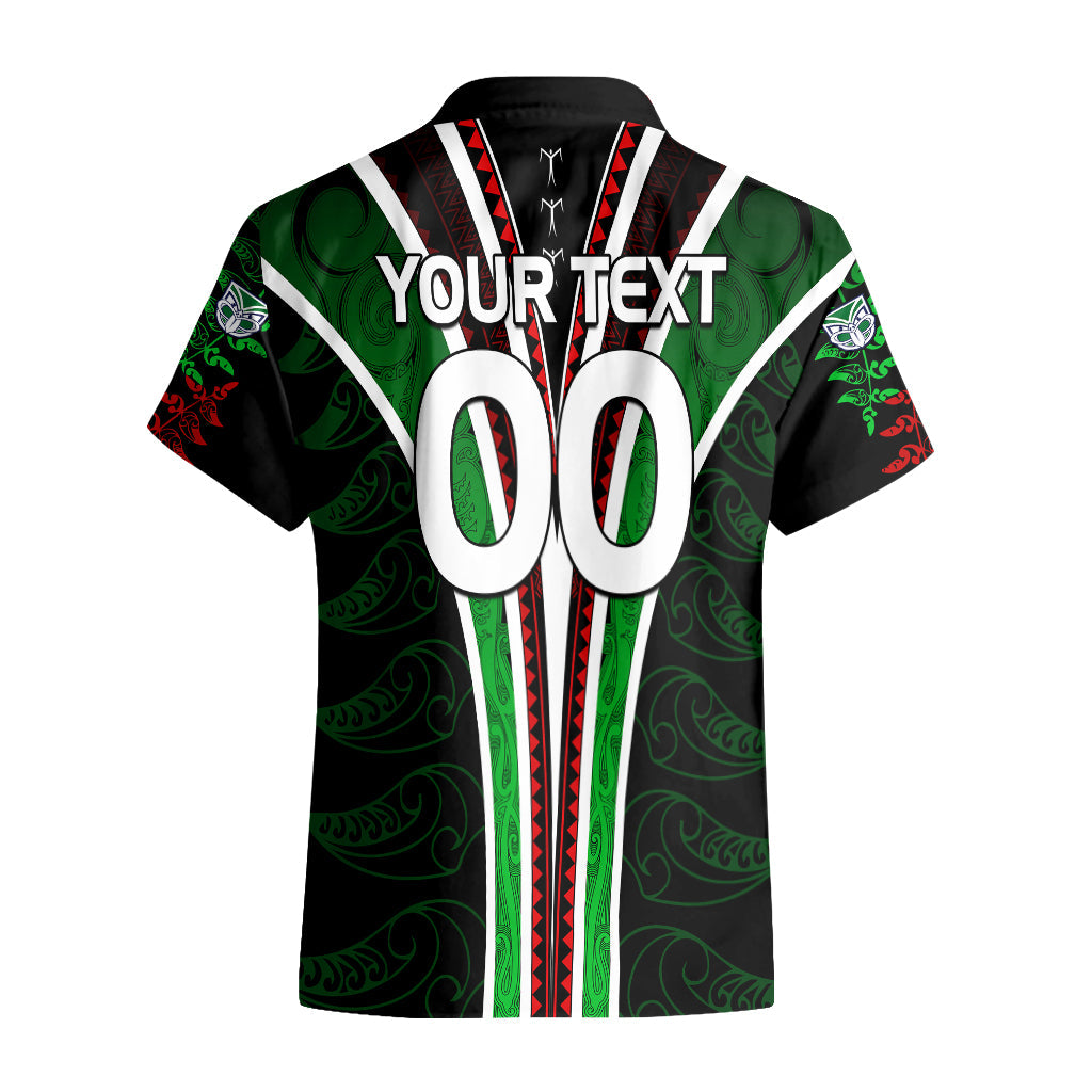 Personalised New Zealand Rugby Silver Fern Hawaiian Shirt The Maori Warriors LT9