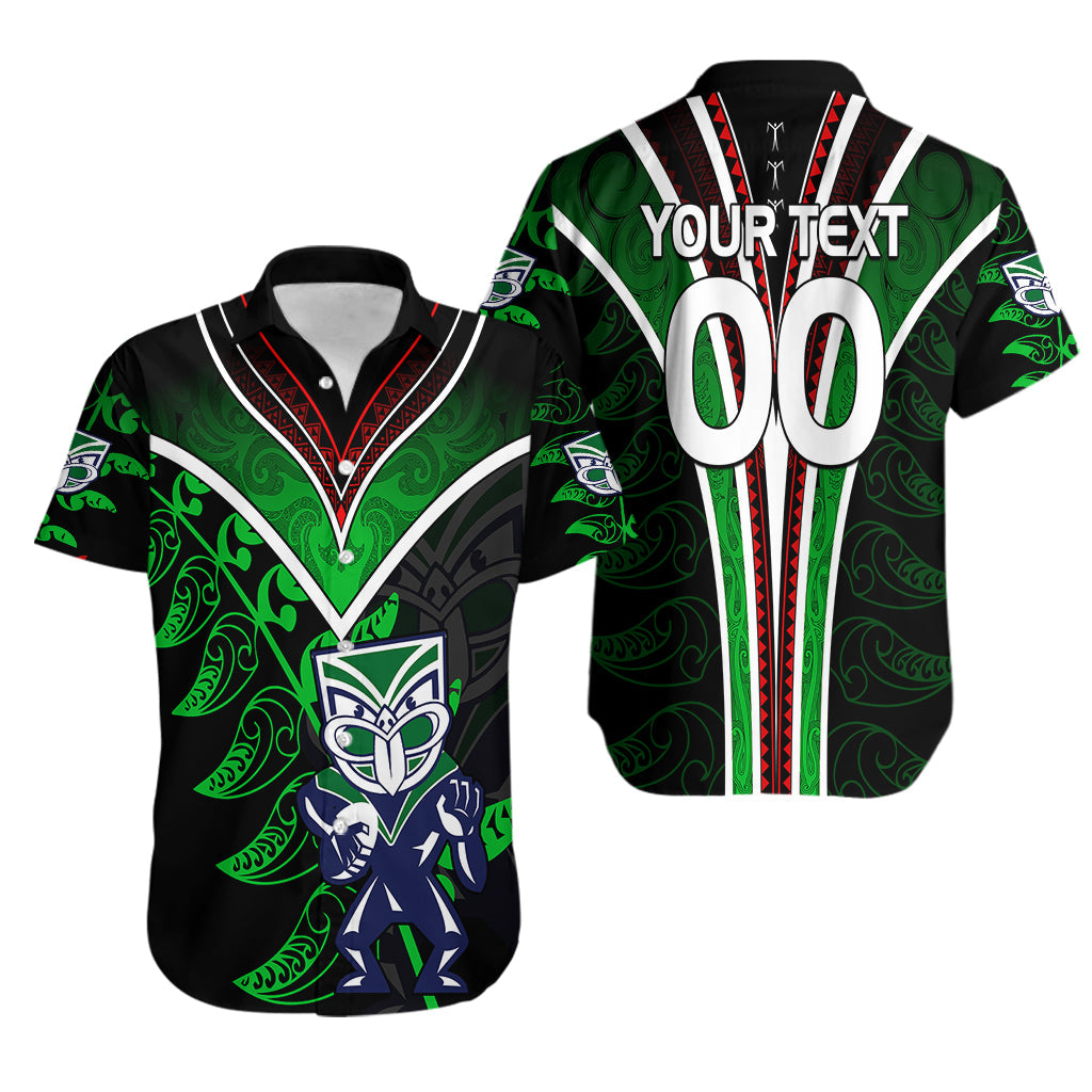 Personalised New Zealand Rugby Silver Fern Hawaiian Shirt The Maori Warriors LT9