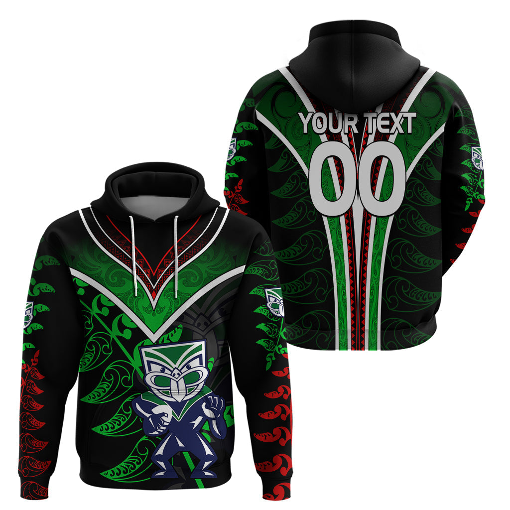 Personalised New Zealand Rugby Silver Fern Hoodie The Maori Warriors LT9