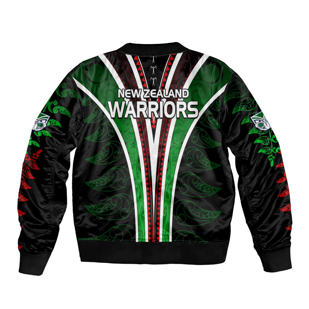 personalised-new-zealand-rugby-silver-fern-sleeve-zip-bomber-jacket-the-maori-warriors
