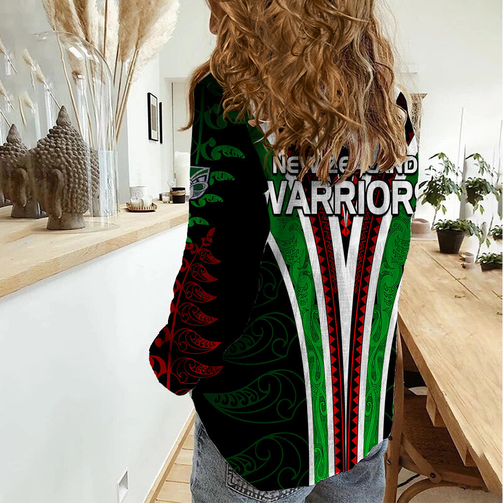 personalised-new-zealand-rugby-silver-fern-women-casual-shirt-the-maori-warriors