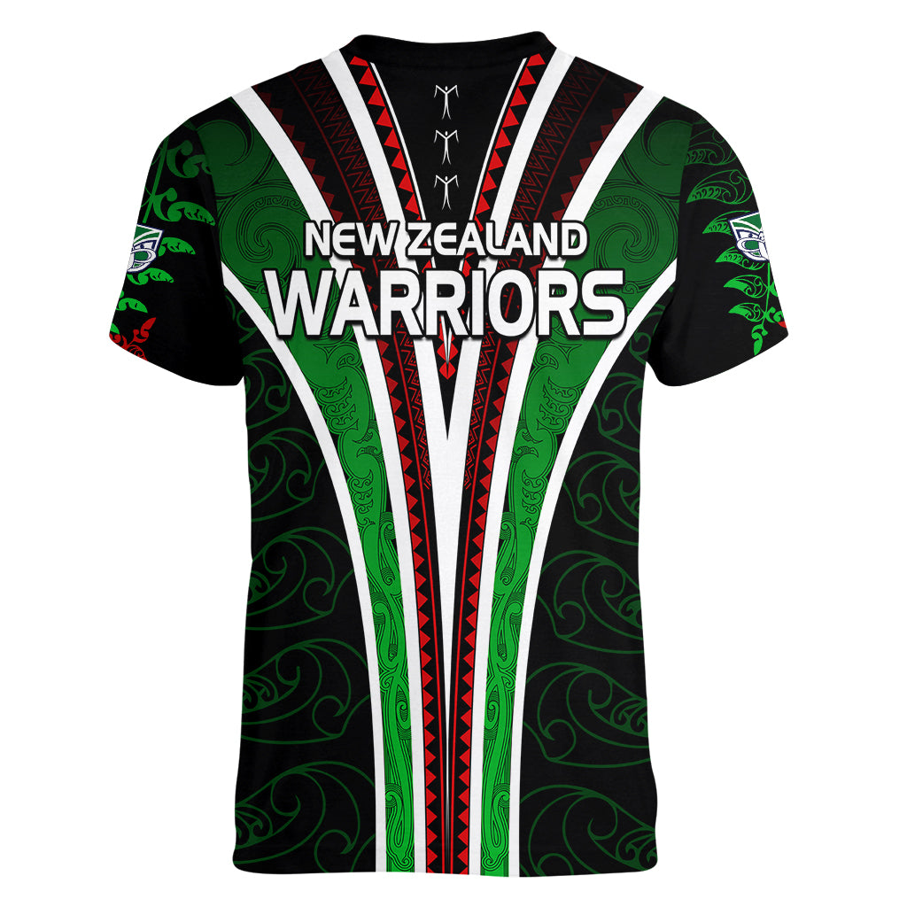 personalised-new-zealand-rugby-silver-fern-women-v-neck-t-shirt-the-maori-warriors