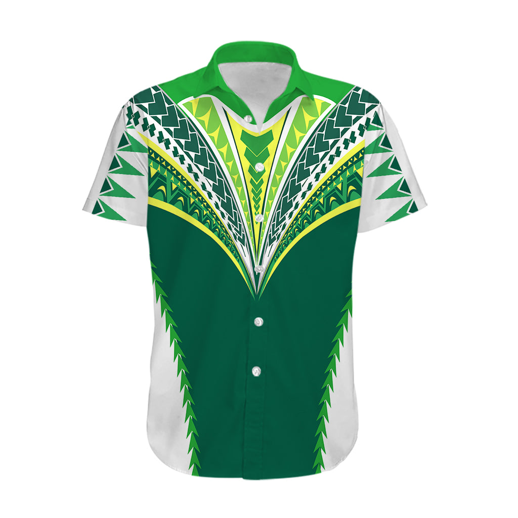 Polynesian Pride Cook Islands Rugby Hawaiian Shirt No1 - Vibe Hoodie Shop
