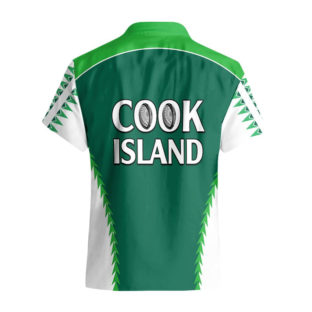 Polynesian Pride Cook Islands Rugby Hawaiian Shirt No1 - Vibe Hoodie Shop