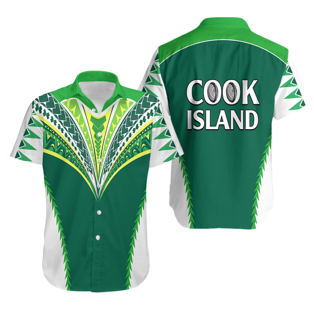 Polynesian Pride Cook Islands Rugby Hawaiian Shirt No1 - Vibe Hoodie Shop