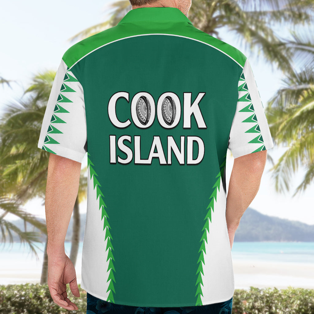 Polynesian Pride Cook Islands Rugby Hawaiian Shirt No1 - Vibe Hoodie Shop