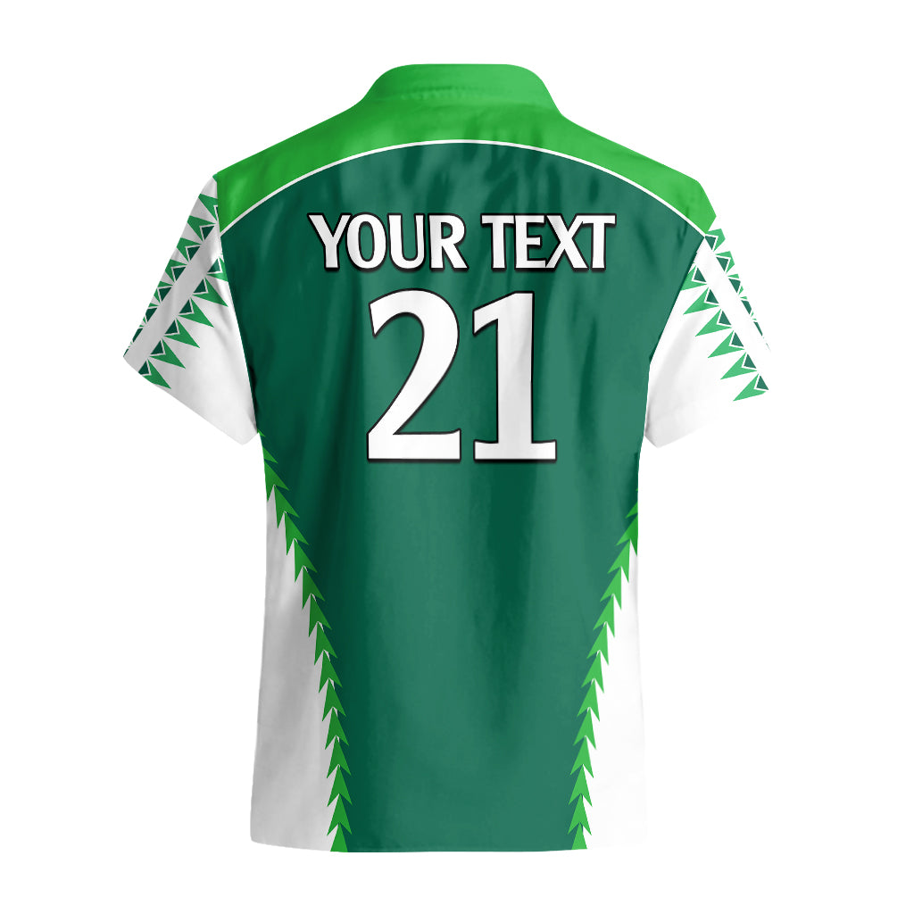 Personalised Polynesian Pride Cook Islands Rugby Hawaiian Shirt No1 - Vibe Hoodie Shop