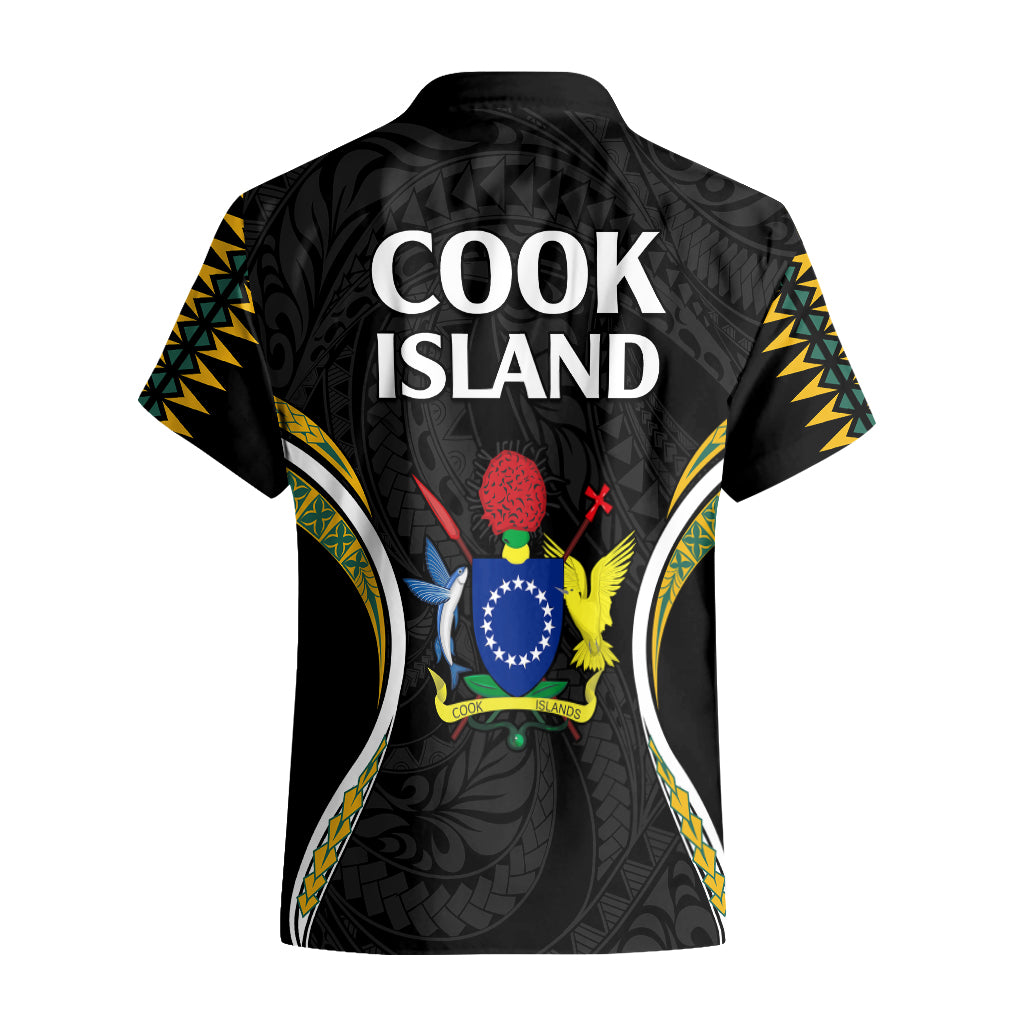 Polynesian Pride Cook Islands Hawaiian Shirt Tribal Wave Style - Vibe Hoodie Shop
