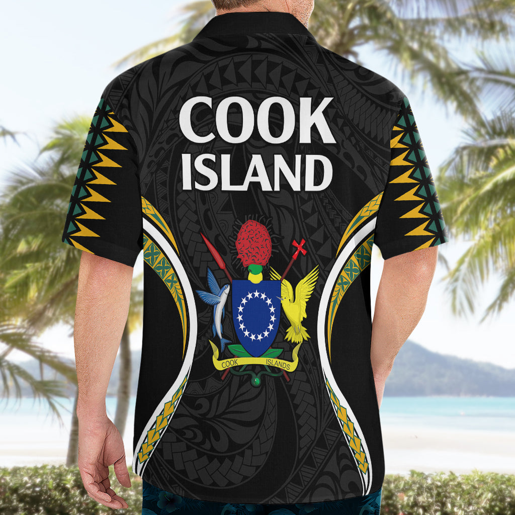 Polynesian Pride Cook Islands Hawaiian Shirt Tribal Wave Style - Vibe Hoodie Shop