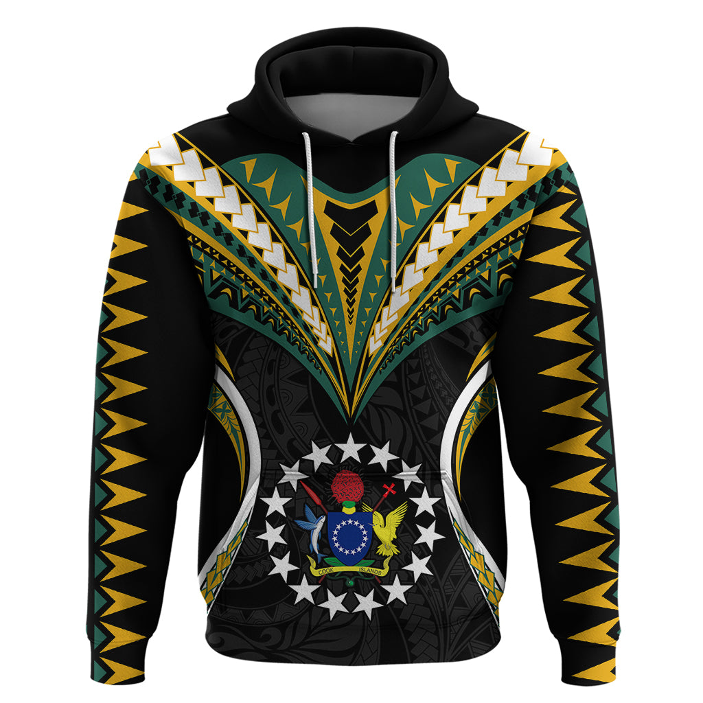 Polynesian Pride Cook Islands Hoodie Tribal Wave Style LT9 - Vibe Hoodie Shop