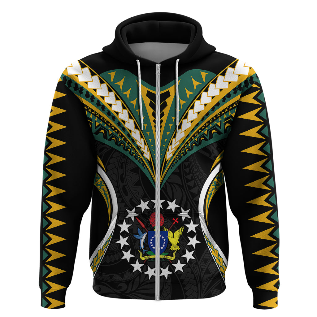 Polynesian Pride Cook Islands Hoodie Tribal Wave Style LT9 - Vibe Hoodie Shop