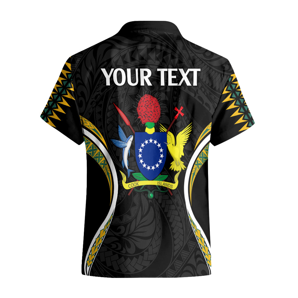Personalised Polynesian Pride Cook Islands Hawaiian Shirt Tribal Wave Style - Vibe Hoodie Shop