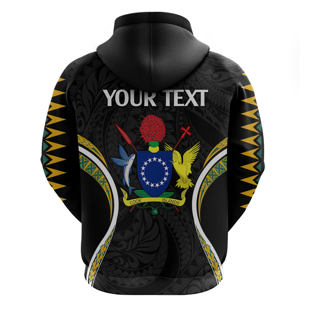 Personalised Polynesian Pride Cook Islands Hoodie Tribal Wave Style LT9 - Vibe Hoodie Shop