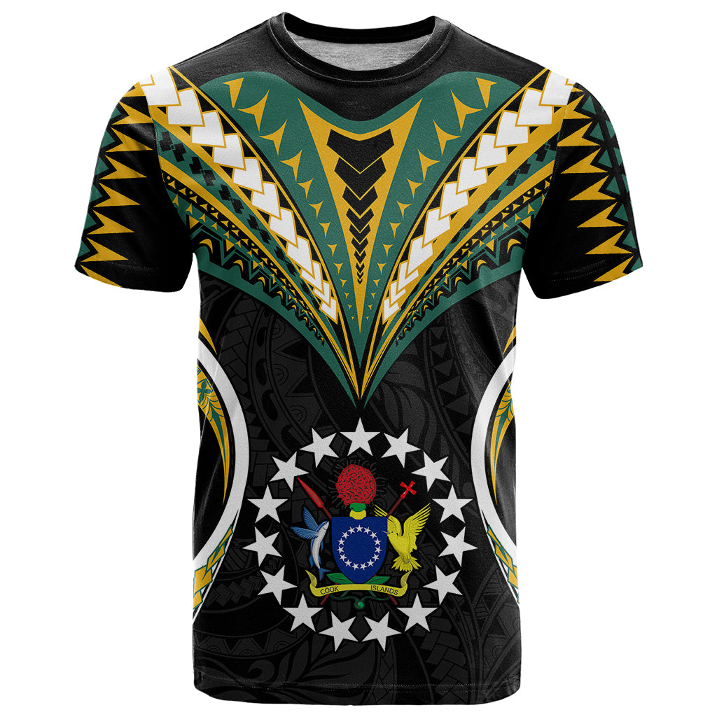 Personalised Polynesian Pride Cook Islands T Shirt Tribal Wave Style LT9 - Vibe Hoodie Shop