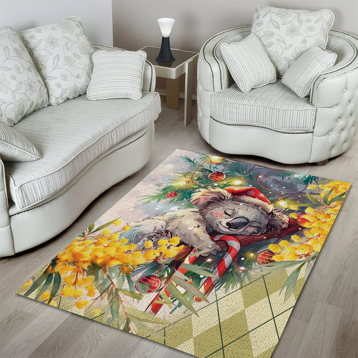 Have A Koala-ty Christmas in July Area Rug - Vibe Hoodie Shop