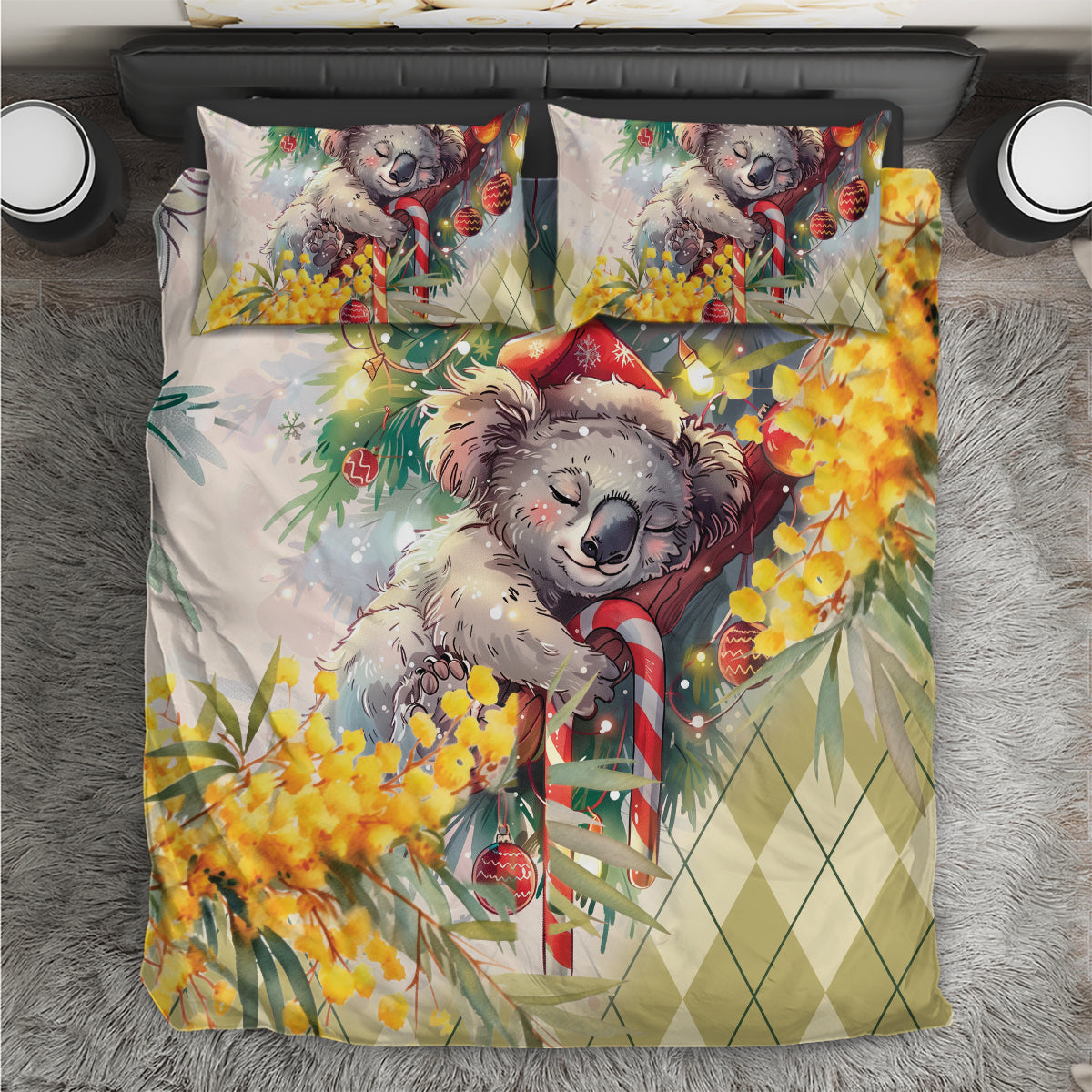 Have A Koala-ty Christmas in July Bedding Set - Vibe Hoodie Shop