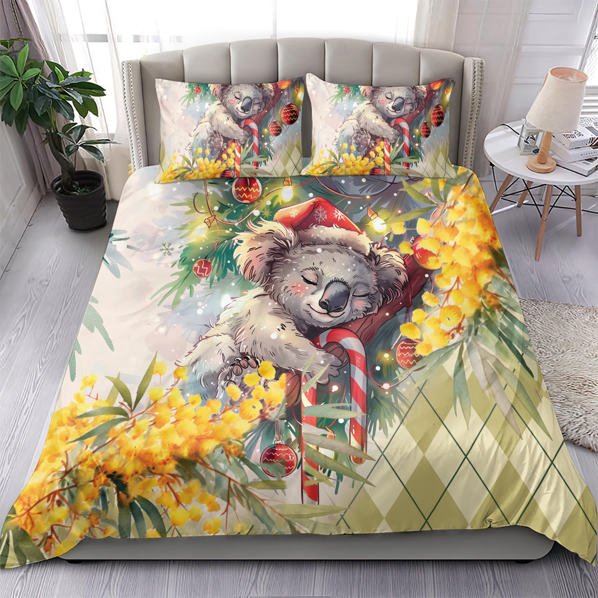 Have A Koala-ty Christmas in July Bedding Set - Vibe Hoodie Shop