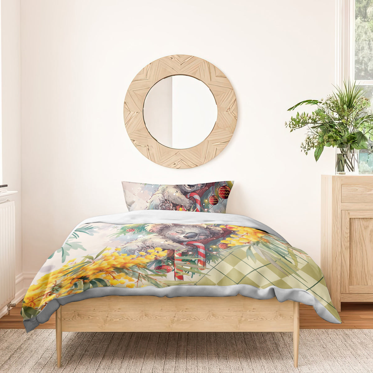 Have A Koala-ty Christmas in July Bedding Set - Vibe Hoodie Shop