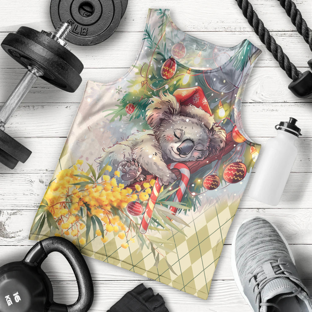 Have A Koala-ty Christmas in July Men Tank Top - Vibe Hoodie Shop