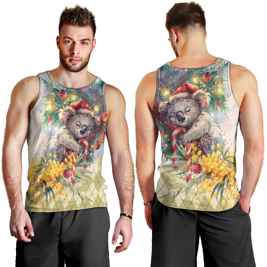 Have A Koala-ty Christmas in July Men Tank Top - Vibe Hoodie Shop