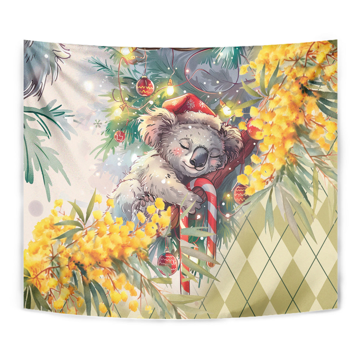 Have A Koala-ty Christmas in July Tapestry - Vibe Hoodie Shop