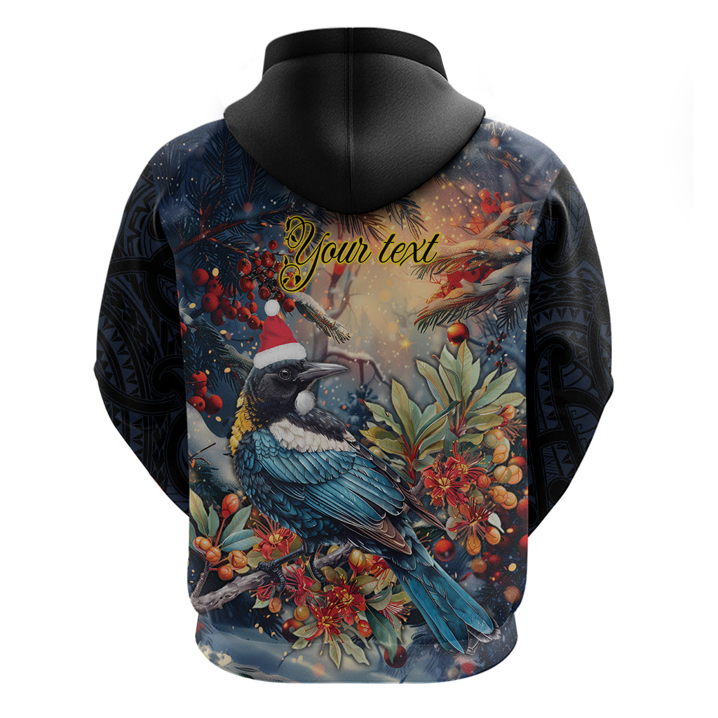 Personalised New Zealand Tui in Pohutukawa Hoodie Christmas in July LT9 - Vibe Hoodie Shop