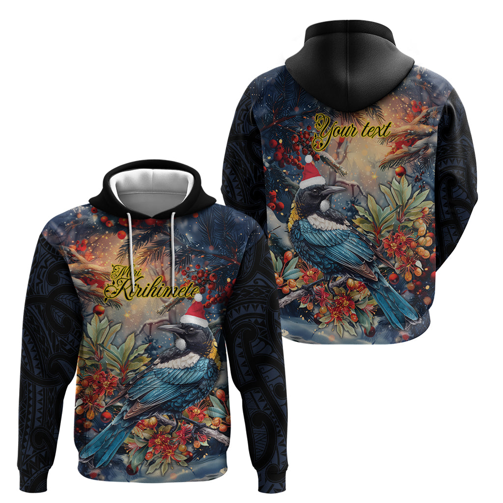 Personalised New Zealand Tui in Pohutukawa Hoodie Christmas in July LT9 - Vibe Hoodie Shop
