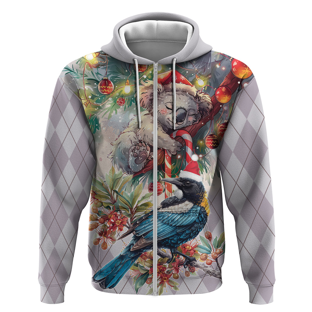 Koala and Tui Bird Christmas in July Hoodie LT9 - Vibe Hoodie Shop
