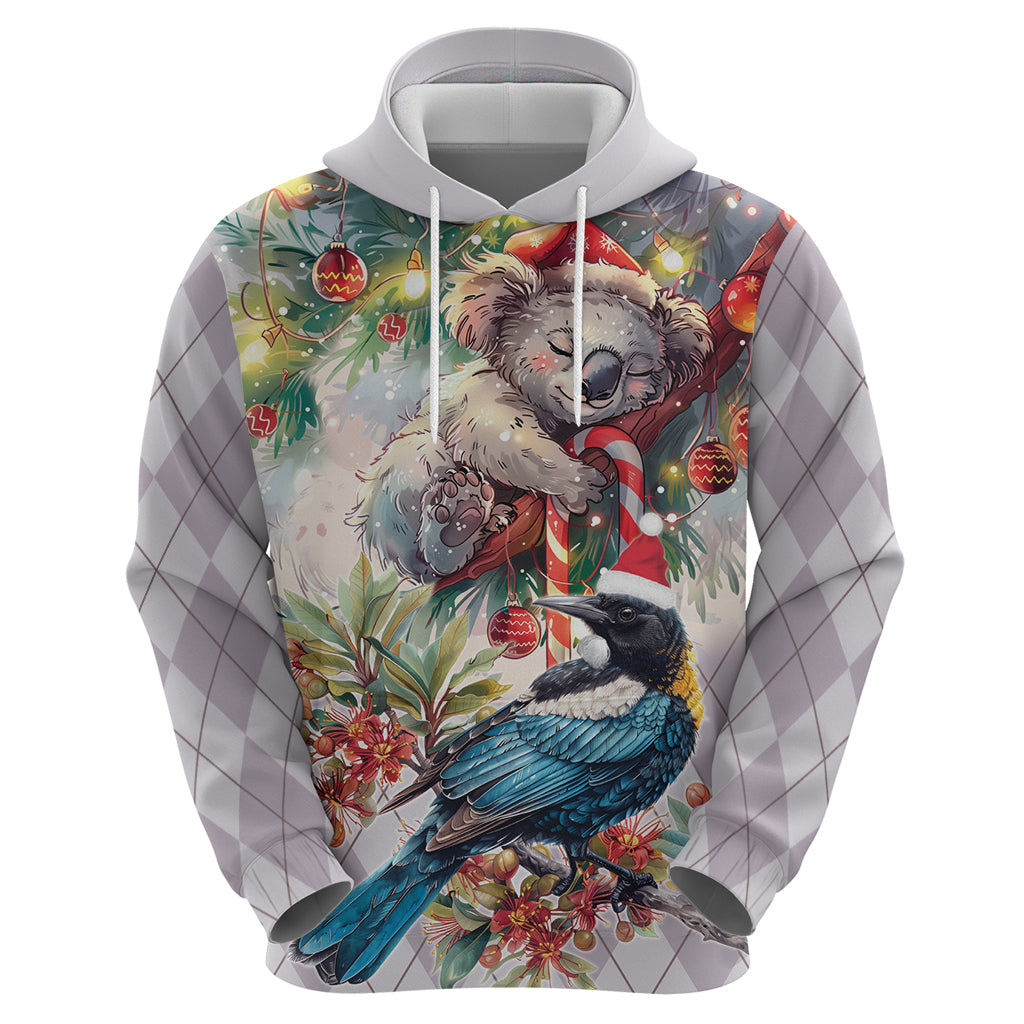 Koala and Tui Bird Christmas in July Hoodie LT9 - Vibe Hoodie Shop