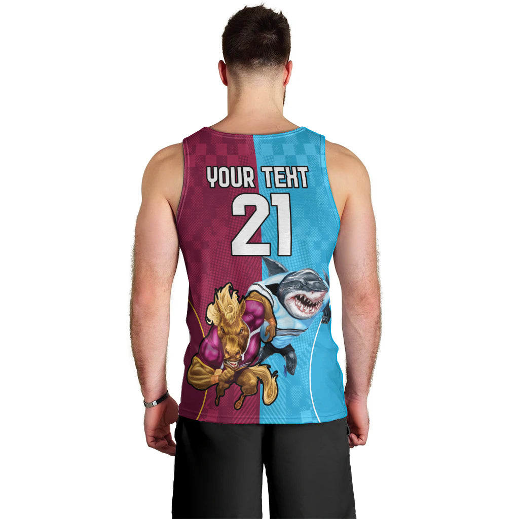 Custom Broncos and Sharks Men Tank Top Sporty Style - Vibe Hoodie Shop