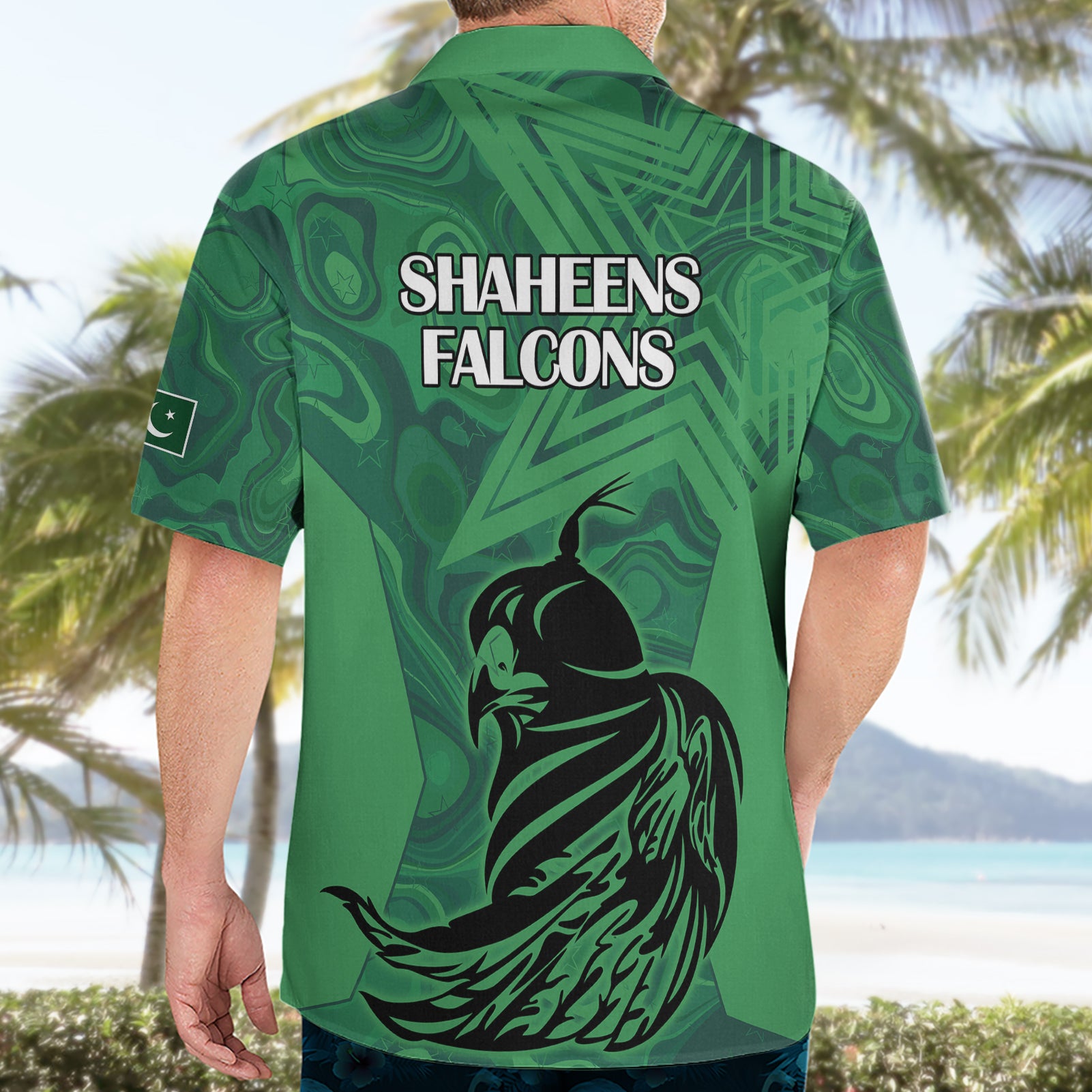 Pakistan Cricket Hawaiian Shirt Go Falcon World Cup 2023 Sporty Style - Vibe Hoodie Shop