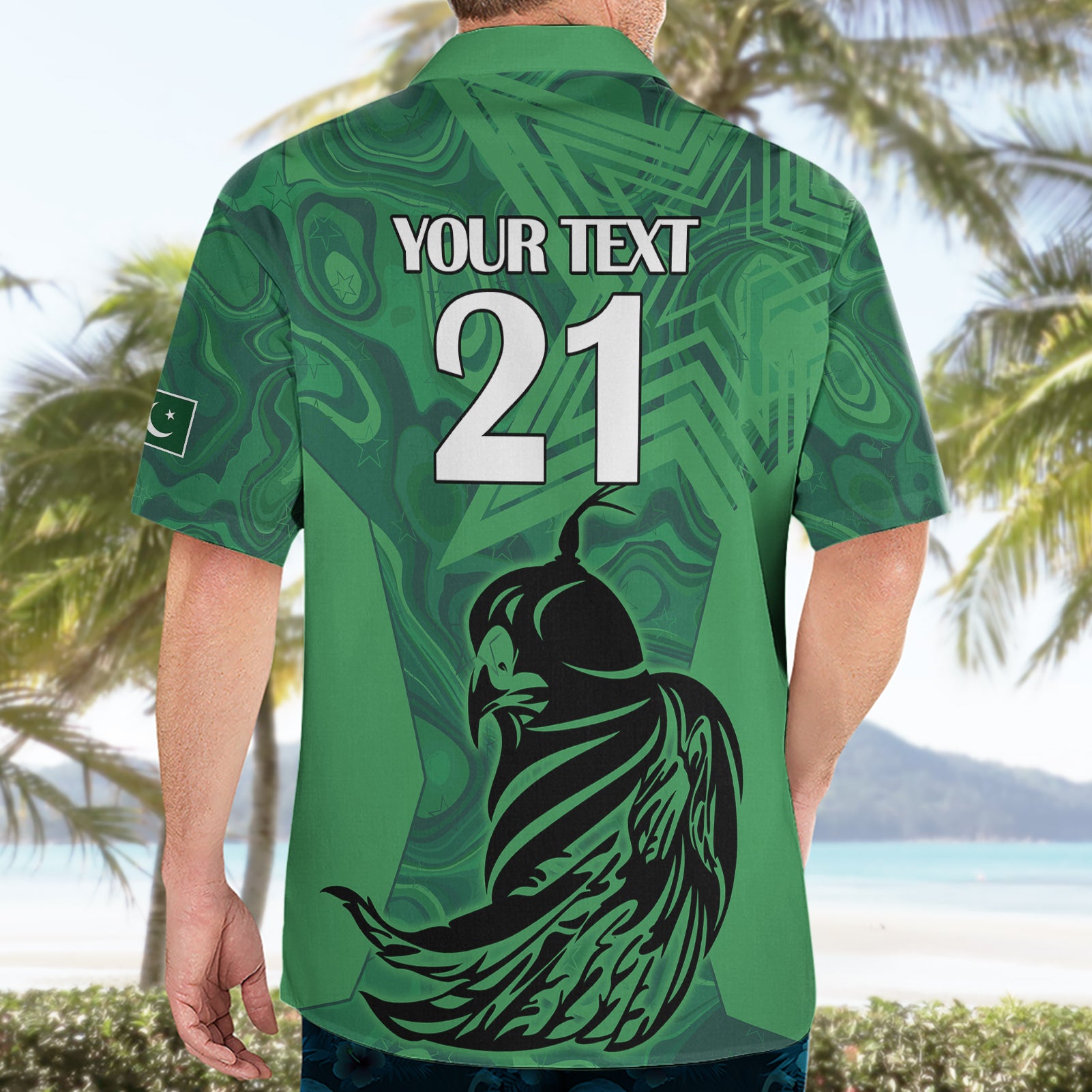 Custom Pakistan Cricket Hawaiian Shirt Go Falcon World Cup 2023 Sporty Style - Vibe Hoodie Shop