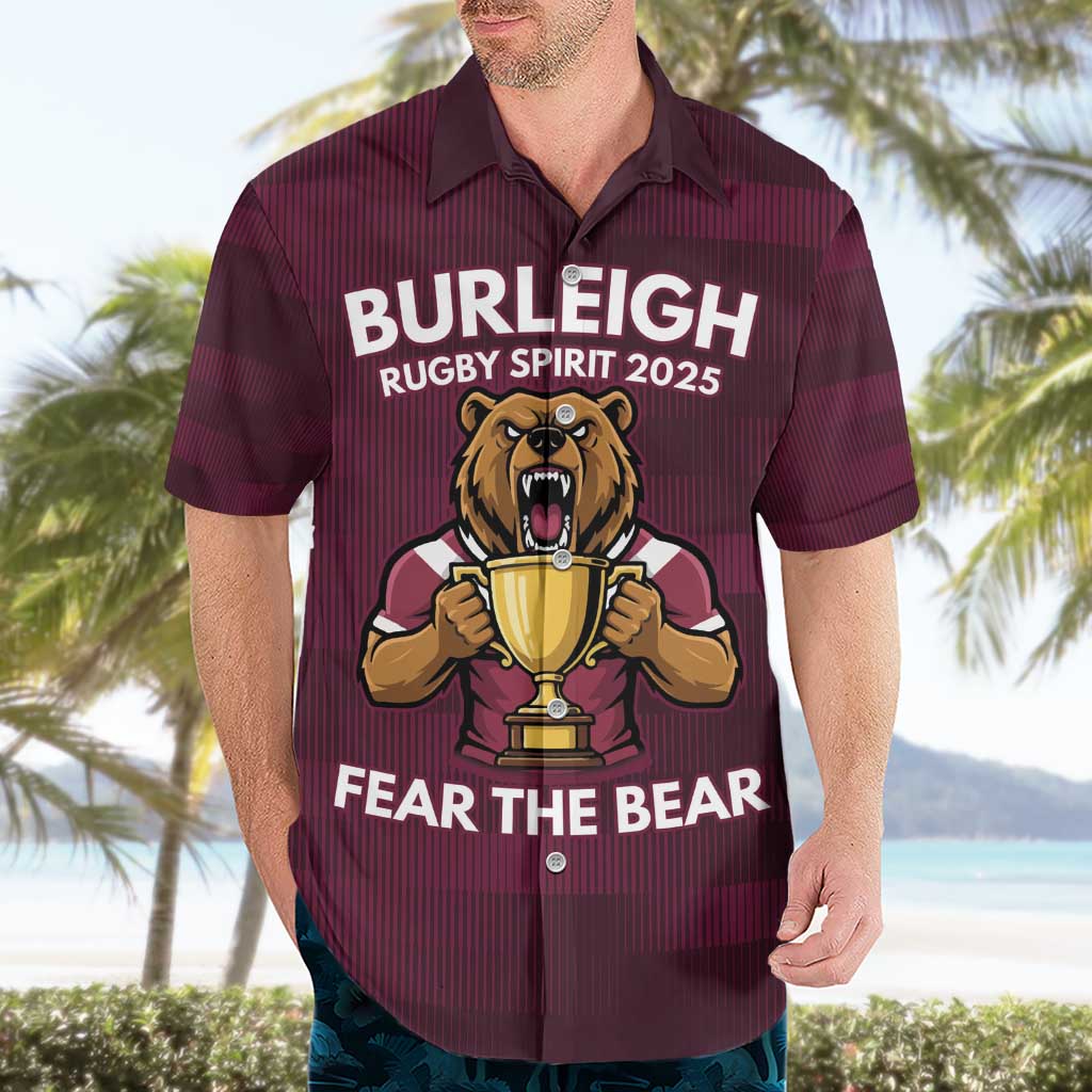 Pride of Burleigh Rugby Spirit Custom Hawaiian Shirt Queensland Grand Final Edition 2025 - Vibe Hoodie