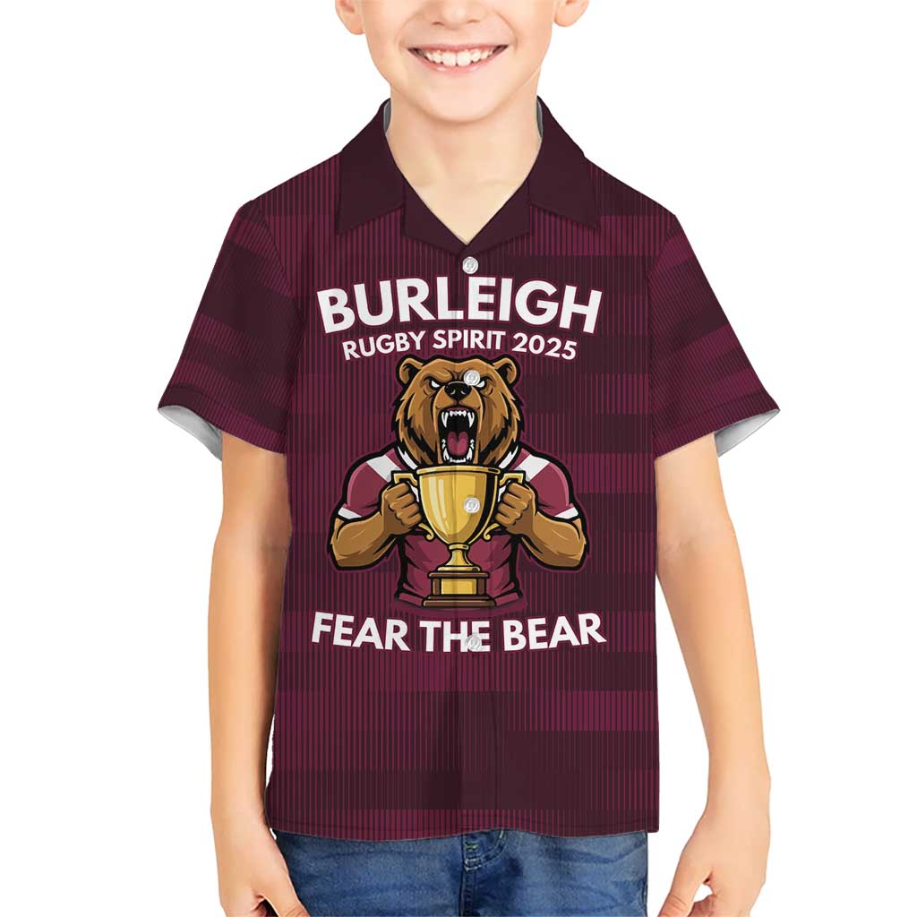 Pride of Burleigh Rugby Spirit Custom Hawaiian Shirt Queensland Grand Final Edition 2025 - Vibe Hoodie