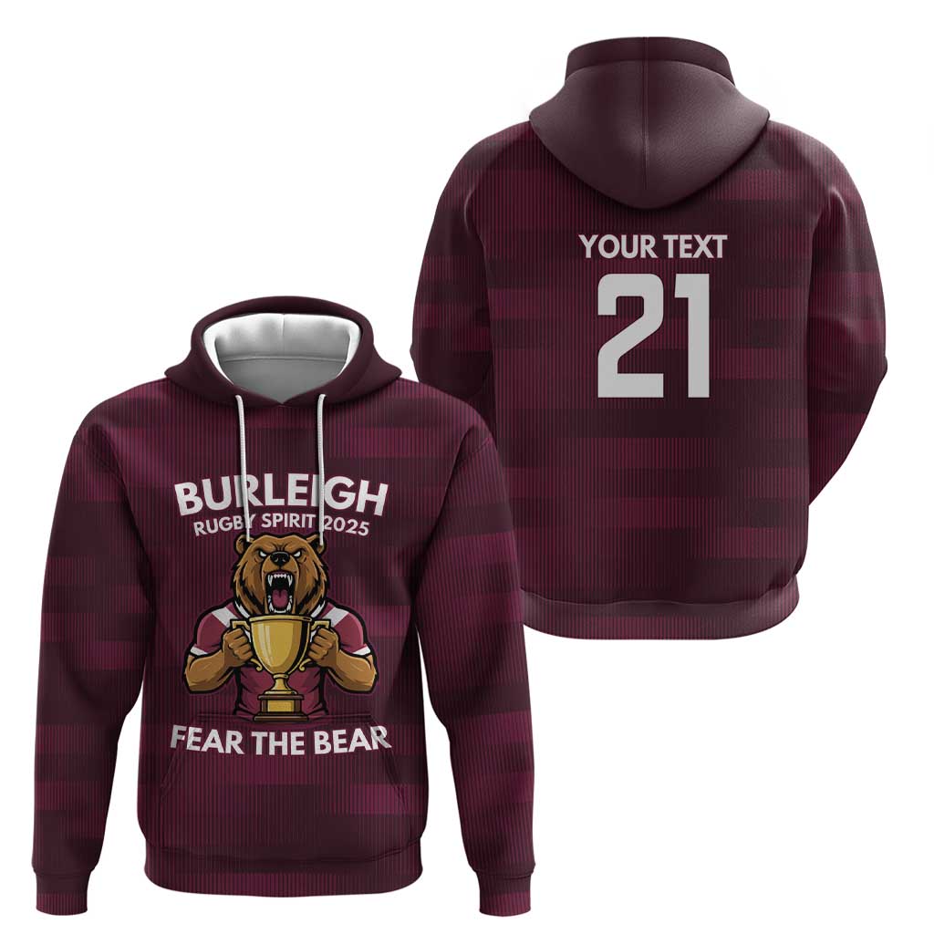 Pride of Burleigh Rugby Spirit Custom Hoodie Queensland Grand Final Edition 2025 - Vibe Hoodie