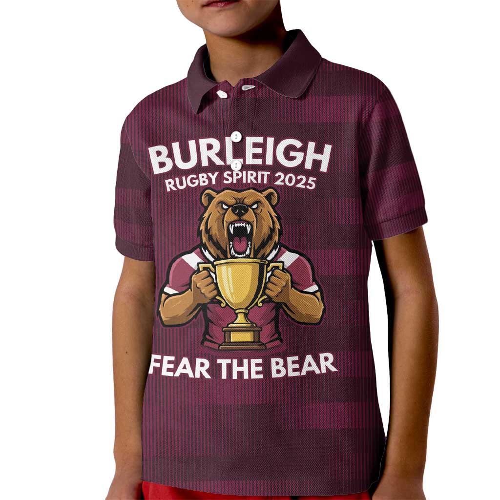 Pride of Burleigh Rugby Spirit Custom Kid Polo Shirt Queensland Grand Final Edition 2025 - Vibe Hoodie
