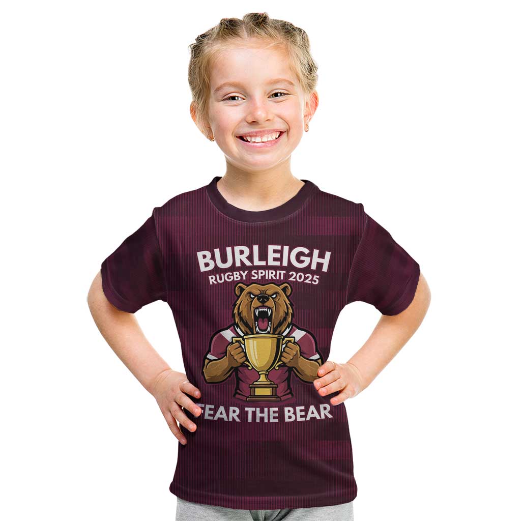 Pride of Burleigh Rugby Spirit Custom Kid T Shirt Queensland Grand Final Edition 2025 - Vibe Hoodie