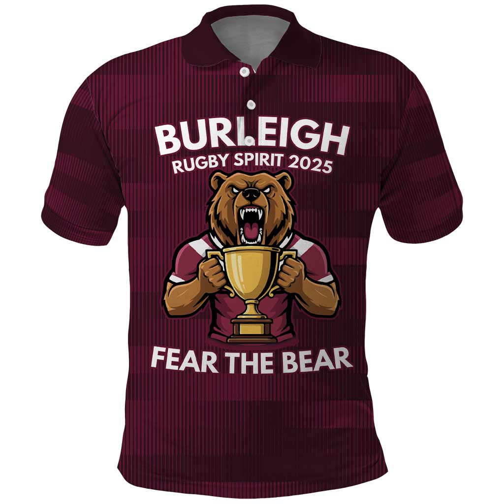 Pride of Burleigh Rugby Spirit Custom Polo Shirt Queensland Grand Final Edition 2025 - Vibe Hoodie
