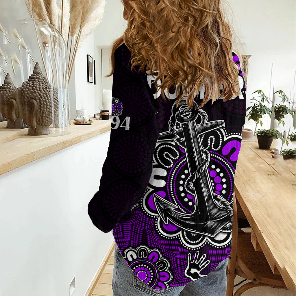 AFL Fremantle Dockers 1994 Aboriginal Women Casual Shirt - Vibe Hoodie Shop