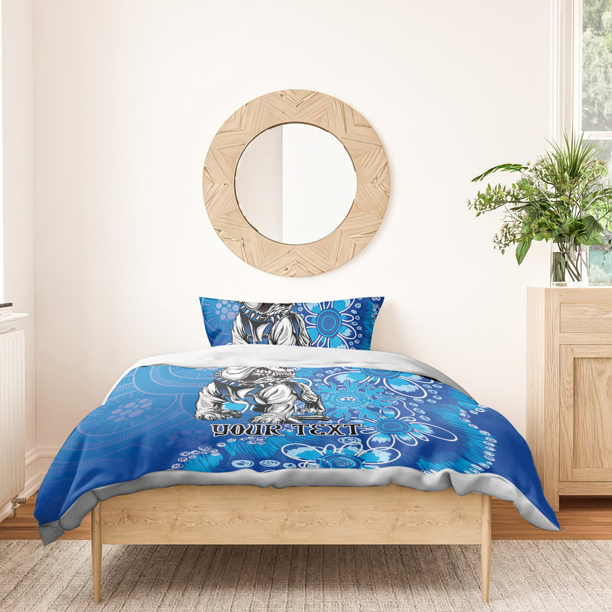 Personalised Bulldogs NAIDOC Week 2024 Bedding Set Aboriginal Fire Burning Sparks - Vibe Hoodie Shop
