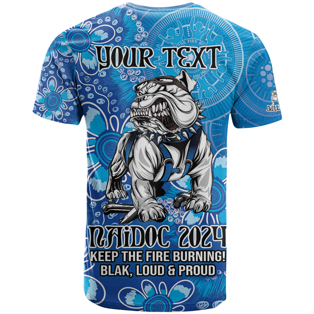 Personalised Bulldogs NAIDOC Week 2024 T Shirt Aboriginal Fire Burning Sparks LT9 - Vibe Hoodie Shop