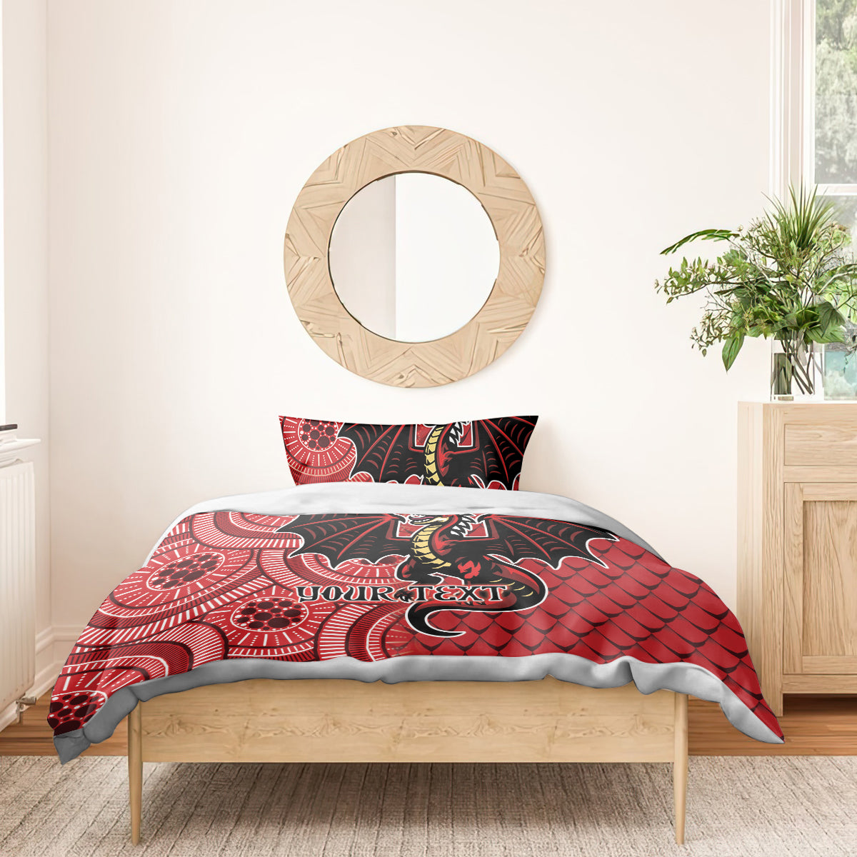 Personalised Dragons NAIDOC Week 2024 Bedding Set Aboriginal Fire Burning Sparks - Vibe Hoodie Shop