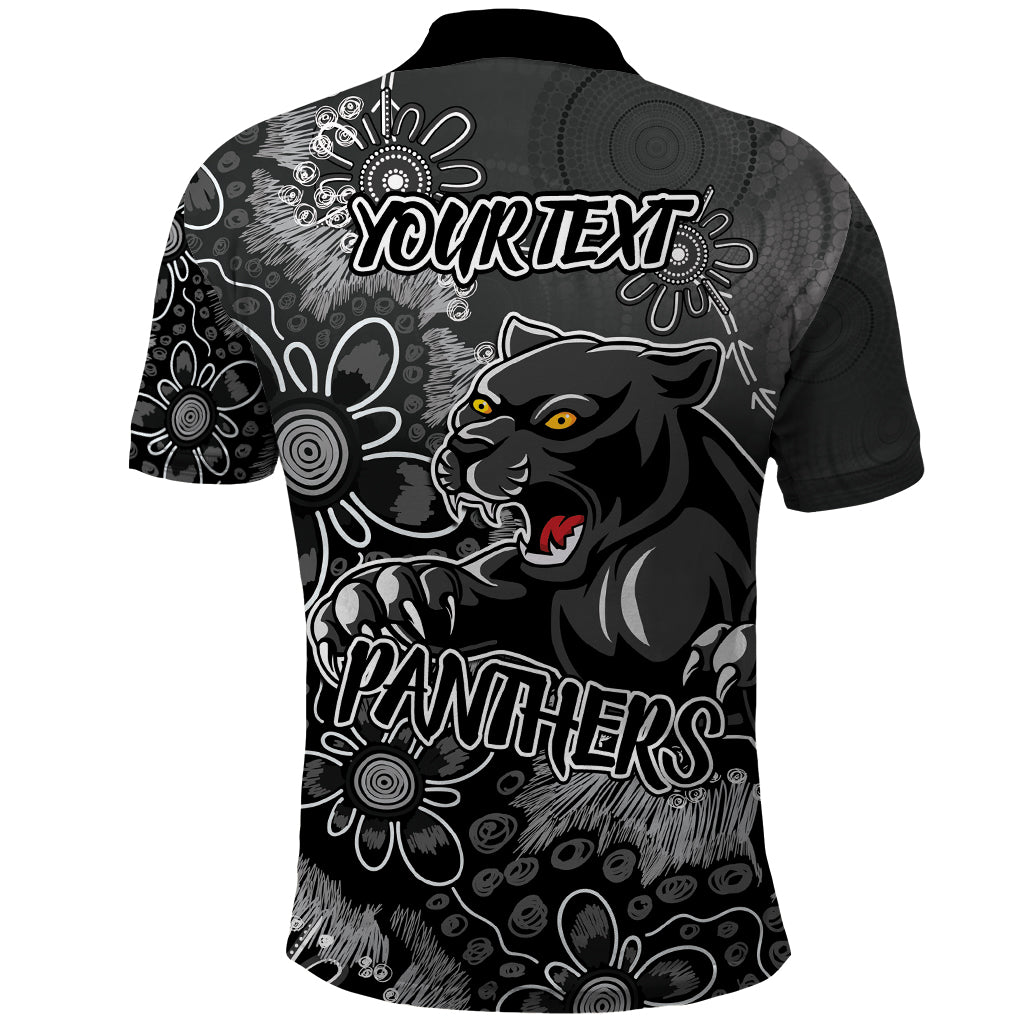 Personalised Panthers NAIDOC Week 2024 Polo Shirt Aboriginal Fire Burning Sparks LT9 - Vibe Hoodie Shop