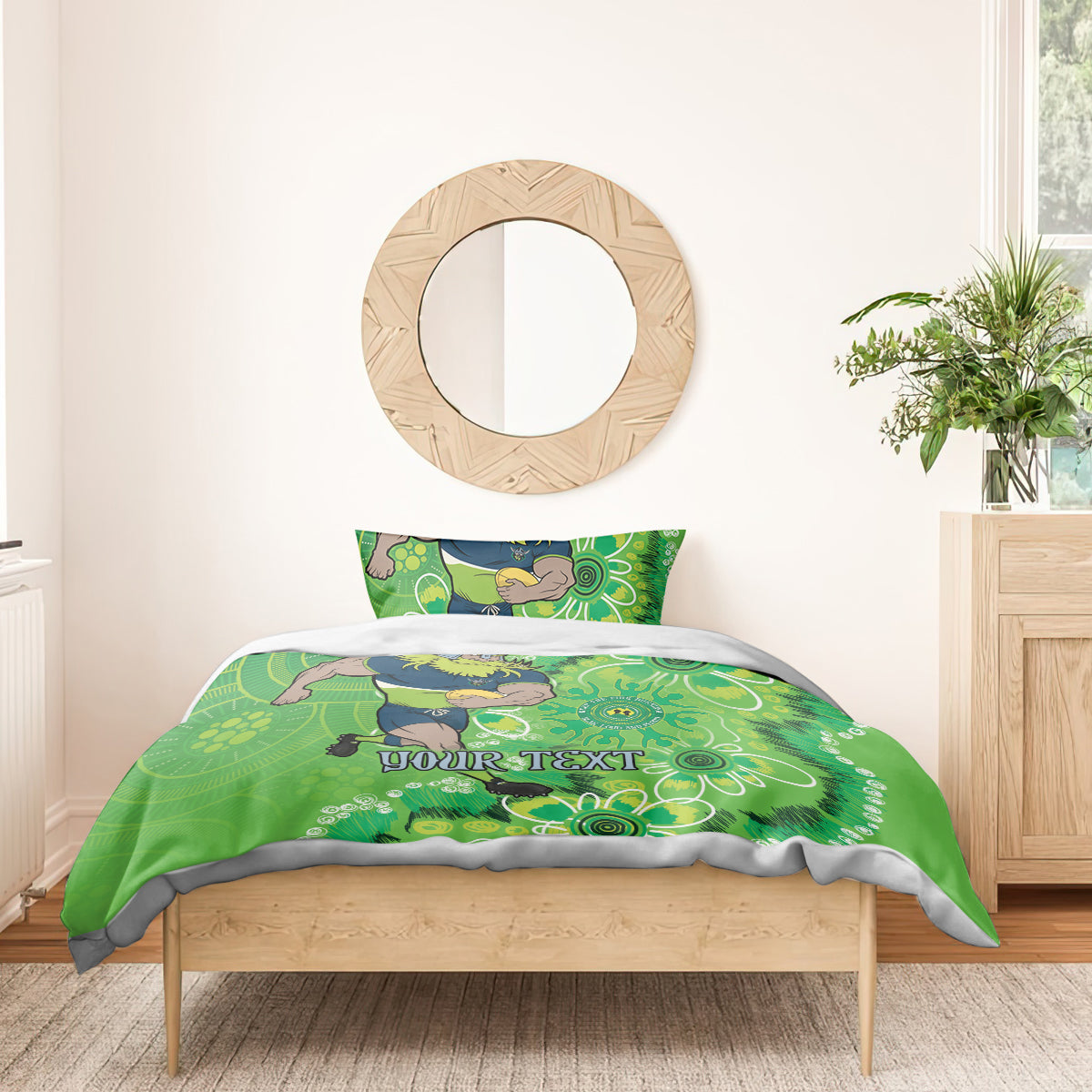 Personalised Raiders NAIDOC Week 2024 Bedding Set Aboriginal Fire Burning Sparks - Vibe Hoodie Shop