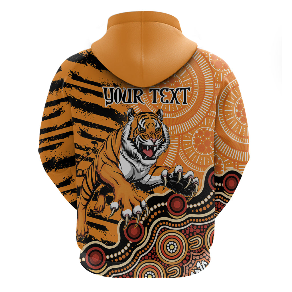 Personalised Wests Tigers NAIDOC Week 2024 Hoodie Aboriginal Fire Burning Sparks LT9 - Vibe Hoodie Shop