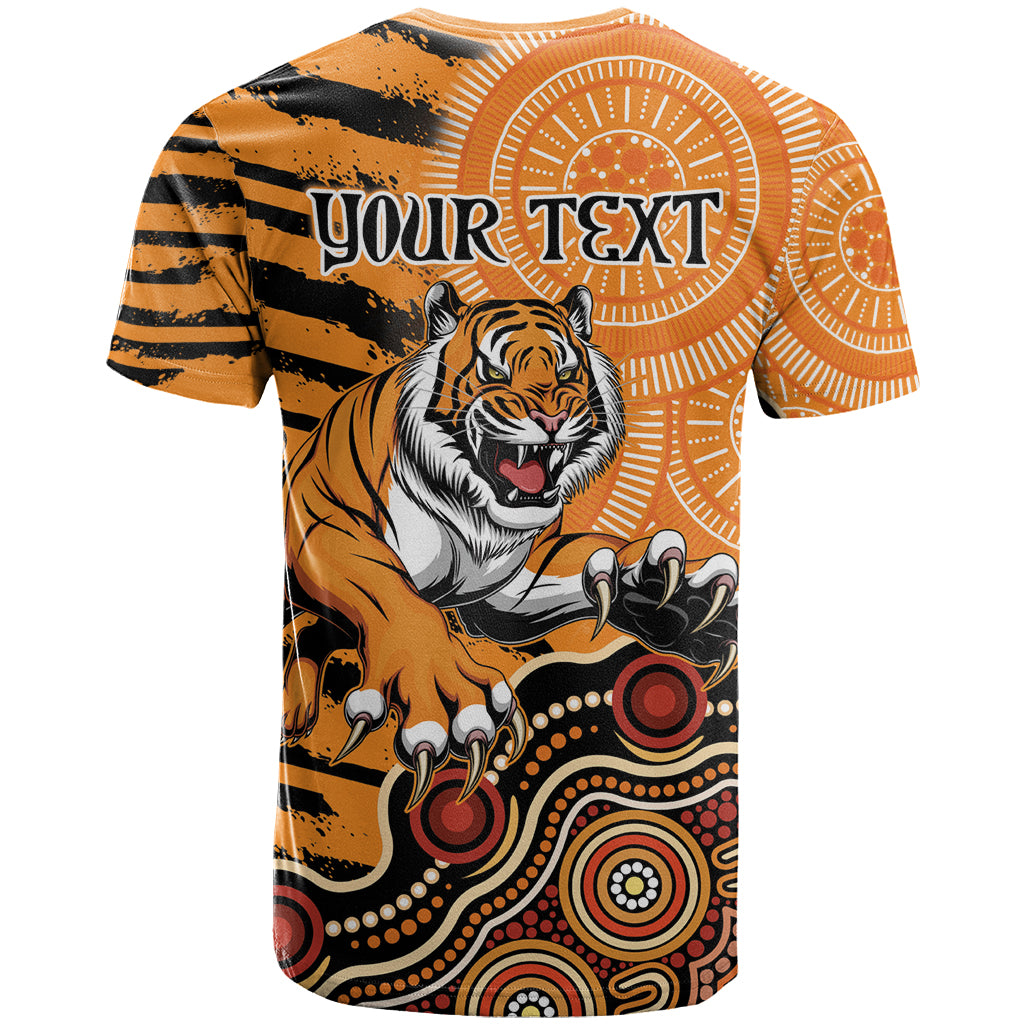 Personalised Wests Tigers NAIDOC Week 2024 T Shirt Aboriginal Fire Burning Sparks LT9 - Vibe Hoodie Shop