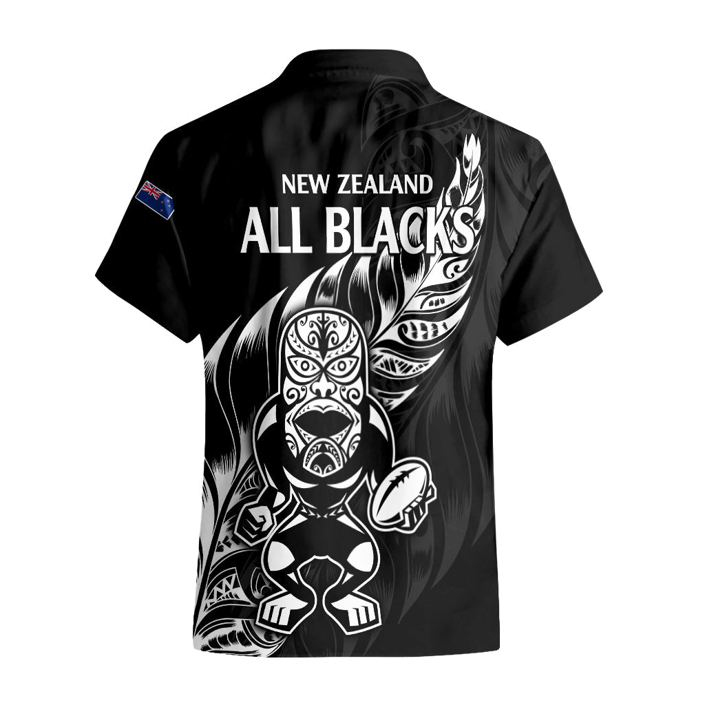 New Zealand All Black Rugby Hawaiian Shirt - Vibe Hoodie Shop