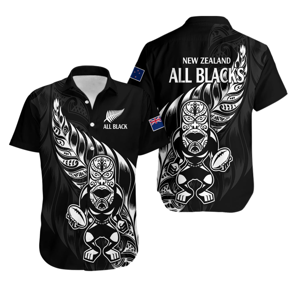New Zealand All Black Rugby Hawaiian Shirt - Vibe Hoodie Shop