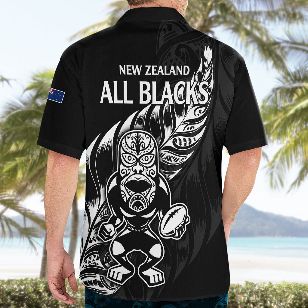 New Zealand All Black Rugby Hawaiian Shirt - Vibe Hoodie Shop